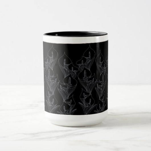 Calla〜BlackLine〜マグカップ マ グ カ ッ プDescriptives Mok (Midden)