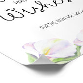 Calla bloemen - Advies en Wensen voor Jonggehuwden Poster (Hoek)