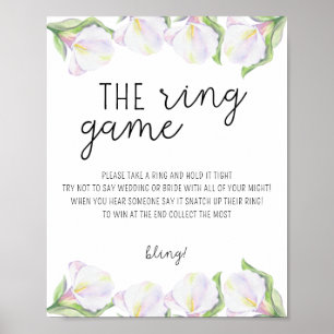 Calla bloemen - Doe er een ring omheen spelposter Poster