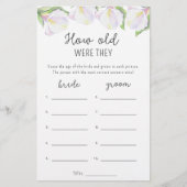 Calla bloemen - Hoe oud waren ze bruids spel (Voorkant)