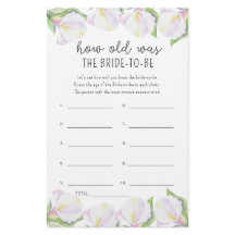 Calla bloemen - Hoe oud was de bruid te zijn