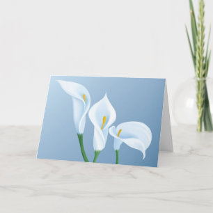 Calla bloemen kaart