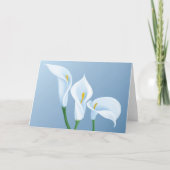 Calla bloemen kaart (Voorkant)