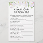 Calla bloemen - Wat zei de bruidegom bruidsspel (Voorkant)