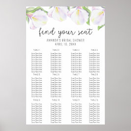 Calla bloemen - Zittafel schuimplank Poster