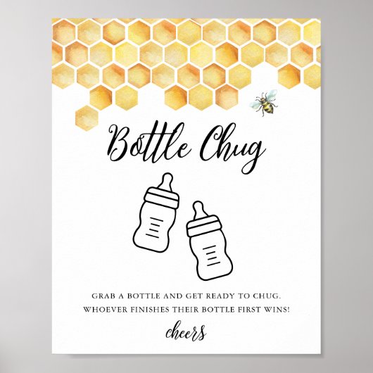 CALLA Bottle Baby shower Spel Poster (Voorkant)