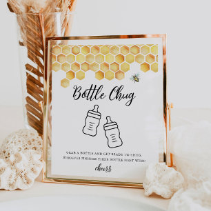 CALLA Bottle Baby shower Spel Poster