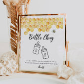 CALLA Bottle Baby shower Spel Poster