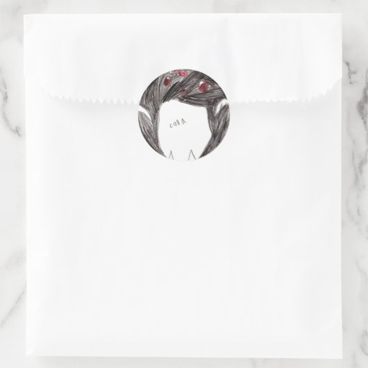 Calla: Cirkel Sticker (Tas)