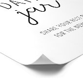 Calla - date nachtelijke ideeën. Datum jar bruids  Poster (Hoek)