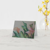 Calla de Kaart van de Nota van de Kunst van Lelies (Gele Bloem)