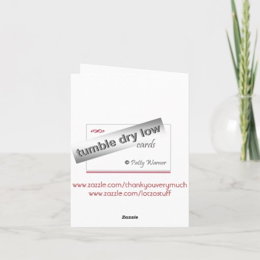 Calla de lelie dankt u kaardt bedankkaart (Achterkant)