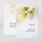 Calla de leugens met tekstruimte bridesmaid nodige aankondiging (Voorkant / Achterkant)