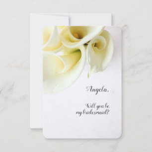 Calla de leugens met tekstruimte bridesmaid nodige aankondiging