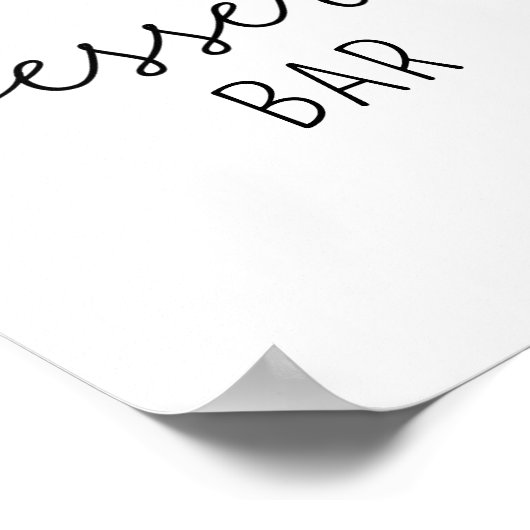 Calla en eucalyptus - Dessert bar poster (Hoek)