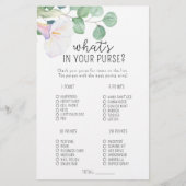 Calla en eucalyptus - Wat zit er in je tas spel (Voorkant)