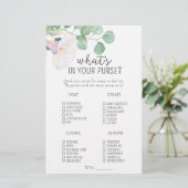 Calla en eucalyptus - Wat zit er in je tas spel (Staand voorkant)