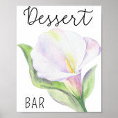 Calla flower - Dessert bar poster (Voorkant)
