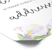 Calla flower - Help de drukke bruid Adres Poster (Hoek)