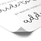 Calla flower - Help de drukke bruid Adres Poster (Hoek)