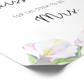 Calla flower - Hoeveel kisses vrijgezellenfeest sp Poster (Hoek)