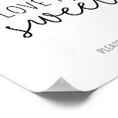 Calla flower - Liefde is zoet neem een traktatie p Poster (Hoek)