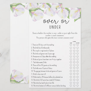 Calla flower - Over of Onder vrijgezellenfeest spe