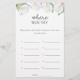 Calla flower - Waar waren ze vrijgezellenfeest spe