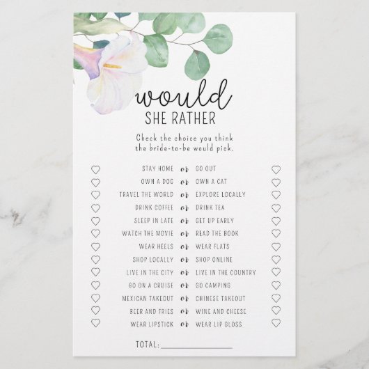 Calla flower - Wil ze liever vrijgezellenfeest spe (Voorkant)