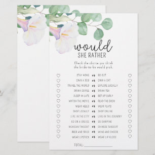 Calla flower - Wil ze liever vrijgezellenfeest spe