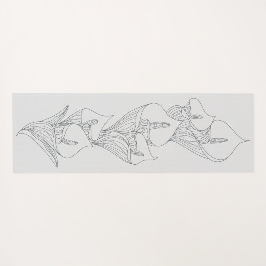 Calla〜GrayLine〜 Yogamat (Achterkant (horizontaal))