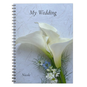 Calla heeft betrekking op nigella en stambloemen notitieboek