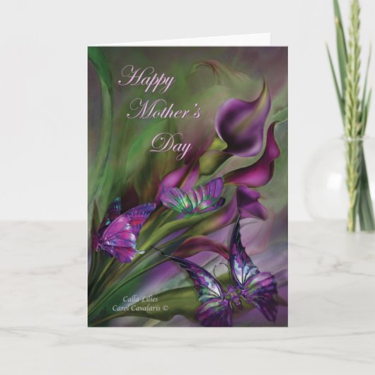 Calla het Moederdag ArtCard van Lelies Kaart (Voorkant)