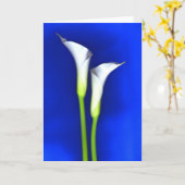 Calla het Wenskaart van de Lelie Kaart (Gele Bloem)