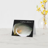 Calla het Wenskaart van de Lelie Kaart (Gele Bloem)