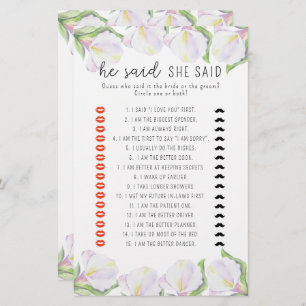 Calla - Hij zei dat ze vrijgezellenfeest spel zei