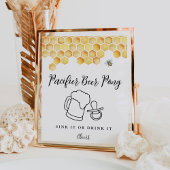 CALLA Honey Bee Fopspeen Beer Pong Poster