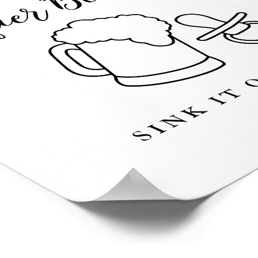 CALLA Honey Bee Fopspeen Beer Pong Poster (Hoek)