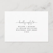 CALLA Honey Bee RSVP-kaart Informatiekaartje (Achterkant)