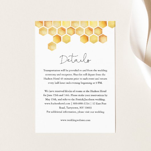 CALLA Honingbij Details Informatiekaartje