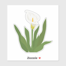 Calla lelie bloem sticker