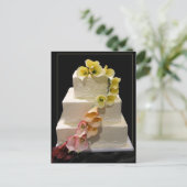 Calla lelie bruidstaart briefkaart (Staand voorkant)