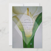 Calla lelie bruiloft kaart (Voorkant)