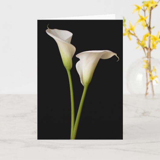 Calla Lelie Kaart (Gele Bloem)