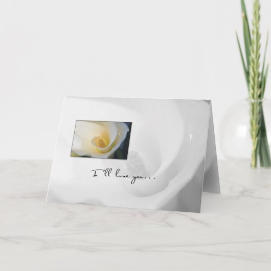 Calla Lelie Ons Jubileum Kaart (Voorkant)