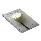 Calla lelie op oude handschrift notitieboek (Rechterzijde)