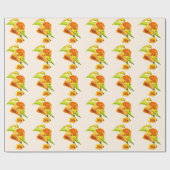 Calla lelie oranje floal waterverf cadeaupapier (Vlak)