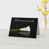 Calla lelie sympathiekaart kaart (Gele Bloem)