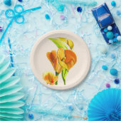 Calla lelie waterverf bloemkunst papieren bordje (Feest)