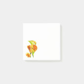 Calla lelie waterverf bloemkunst post-it® notes (Voorkant)